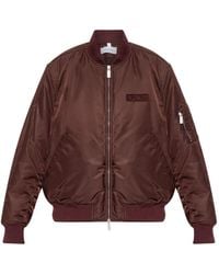 Off-White c/o Virgil Abloh - Logo-Patch Bomber Jacket - Lyst