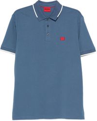 HUGO - Tipped-Collar Logo Polo Shirt - Lyst