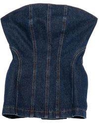 Magda Butrym - Denim Korset - Lyst