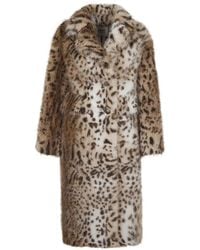 S.W.O.R.D - Leopard-Print Double-Breasted Coat - Lyst