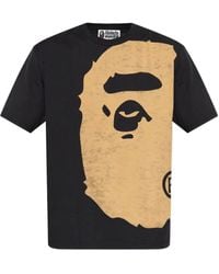 A Bathing Ape - T-Shirt Con Stampa Ape Head - Lyst