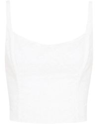 Amir Slama - X Jade Picon Open-Back Embroidery Blouse - Lyst