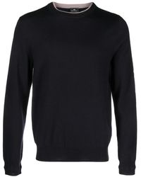 Paul Smith - Logo-Embroidered Merino Jumper - Lyst