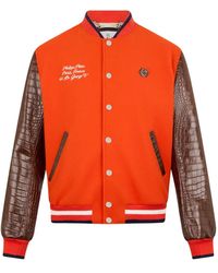 Philipp Plein - Logo-Detail Bomber Jacket - Lyst