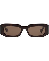 Gucci - Tortoiseshell-Effect Rectangular-Frame Sunglasses - Lyst