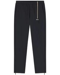 BOSS - Logo-Print Stripe-Detail Track Pants - Lyst