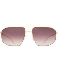 Mykita - Santeri Zonnebril Met Geometrisch Montuur - Lyst