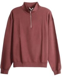 AURALEE - Half-Zip Sweatshirt - Lyst