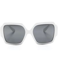 Versace - Medusa-Plaque Square-Frame Sunglasses - Lyst