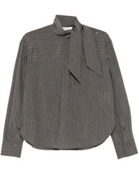 Tela - Zafrina Pussy-Bow Striped Blouse - Lyst