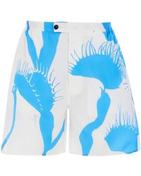 Ferragamo - Katoenen Bermuda Shorts Met Print - Lyst