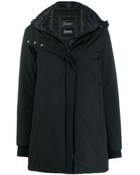 Herno Hooded Parka Coat - Black