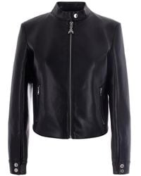 Patrizia Pepe - Zip-Up Biker Jacket - Lyst