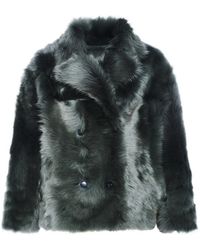 Yves Salomon - Toscana Shearling Double-Breasted Jacket - Lyst