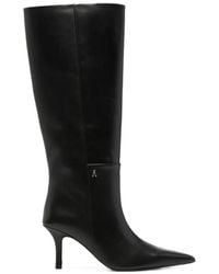 Patrizia Pepe - Pointed-Toe Leather Boots - Lyst