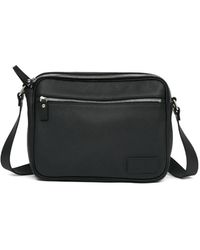 MM6 by Maison Margiela - Leren Messengertas Met Textuur - Lyst