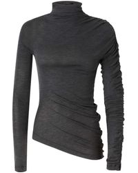 Pinko - Ruched Asymmetric Top - Lyst