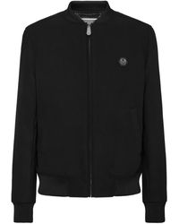 Philipp Plein - Skull & Bones Bomberjacke - Lyst