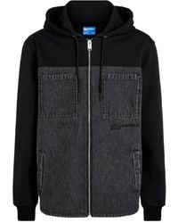 KARL LAGERFELD - Chaqueta Con Capucha Y Bolsillo - Lyst
