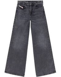 DIESEL - D-Akemi Wide-Leg-Jeans - Lyst