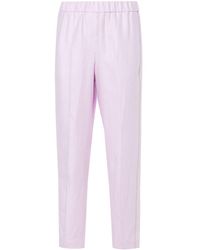 Peserico - Bead-embellished Tapered Trousers - Lyst