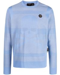 Philipp Plein - Skull&Bones Wool-Blend Jumper - Lyst