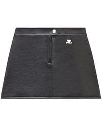 Courreges - Mini-Rok Met Logopatch - Lyst