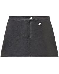 Courreges - Mini-Rok Met Logopatch - Lyst