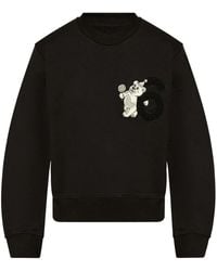 MM6 by Maison Martin Margiela - Logo Patch Felpe Nero - Lyst