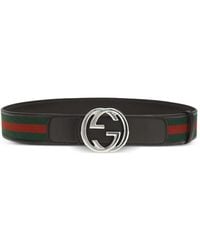 Gucci - Interlocking G Buckle Reversible Belt - Lyst