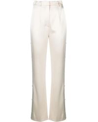 Nanushka - Felina Satijnen Broek Met Zijknoop - Lyst