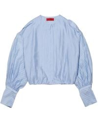 Thelatest - Blouse Rayée Diana À Manches Bouffantes - Lyst