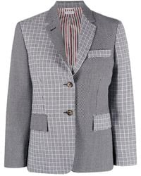 Thom Browne - Mix-Print Single-Breasted Blazer - Lyst