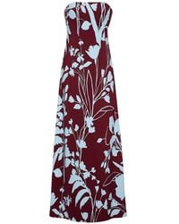 Cara Cara - Benita Floral-Print Strapless Gown - Lyst