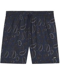 BOSS - Paisley-Print Swim Shorts - Lyst