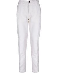 Eleventy - Ribfluwelen Broek Met Knoopsluiting - Lyst