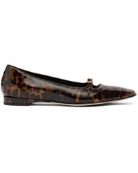 CAREL PARIS - Emilie Leopard-Print Ballet Flats - Lyst
