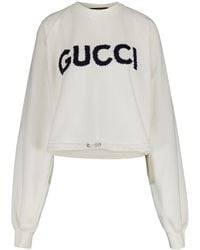 Gucci - Sweat en coton à logo brodé - Lyst