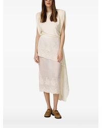 Pink - Oberteil mit Oversized-Schultern - Lyst