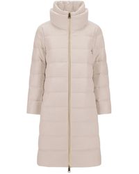 Herno - High-Neck Quilted Coat - Lyst