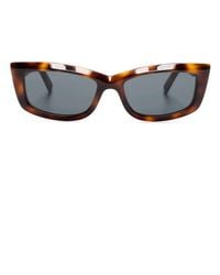Saint Laurent - Sl 658 Rectangle-Frame Sunglasses - Lyst