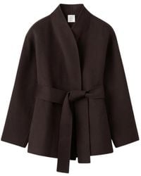 Almada Label - Noorie Belted Single-Breasted Coat - Lyst