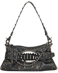 DSquared² - Eyelet Studded Shoulder Bag - Lyst