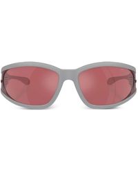 DIESEL - Wrap-Around Geometric-Frame Sunglasses - Lyst