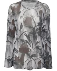 JNBY - X-Silhouette Rose-Print Long-Sleeve Tee - Lyst
