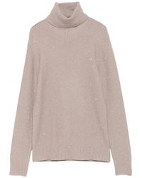 Fabiana Filippi - Sequin-Embellished Roll-Neck Sweater - Lyst