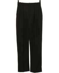 Lemaire - Pleated Straight-Leg Trousers - Lyst