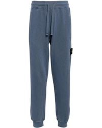 Stone Island - Compass-Badge Cotton Track Pants - Lyst