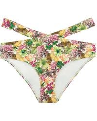 Aubade - Exotic Fever Tropical-Print Bikini Bottoms - Lyst