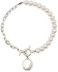 Dower & Hall - Luna Keshi Pearl Bracelet - Lyst